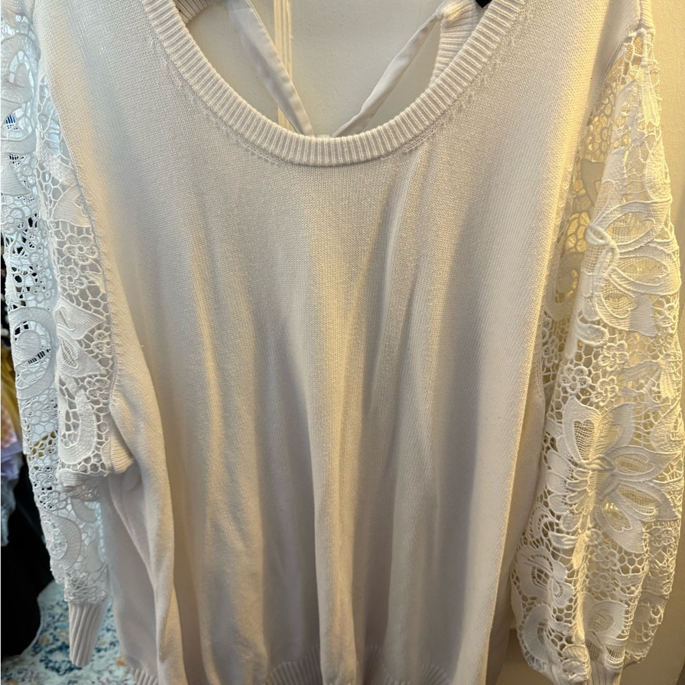 Torrid Cream Knit Sweater 6X